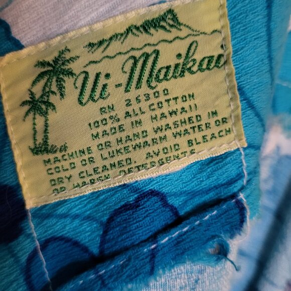 Vintage 60s Cotton Floral Maxi Dress - Picture 9 of 11